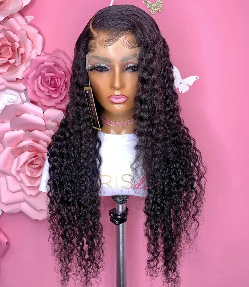 Black Color Soft Kinky Curly Long Glueless Lace Front Wig High Temperature For Black Women With Baby Hair 180%Density 26Inch
Black Color Soft Kinky Curly Long Glueless Lace Front Wig High Temperature For Black Women With Baby Hair 180%Density 26Inch