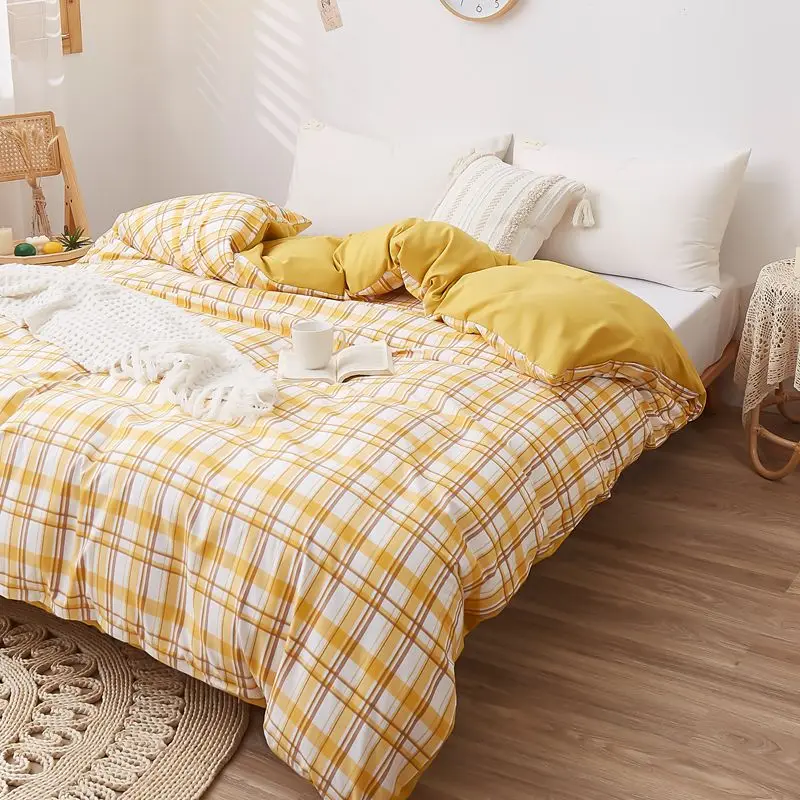Nordic Cover Household Linen Bed Sets Ins 100% Cotton Stripe Checkered Duvet Cover Suitable For Single Double Bed Quilt Cover
Nordic Cover Household Linen Bed Sets Ins 100% Cotton Stripe Checkered Duvet Cover Suitable For Single Double Bed Quilt Cover