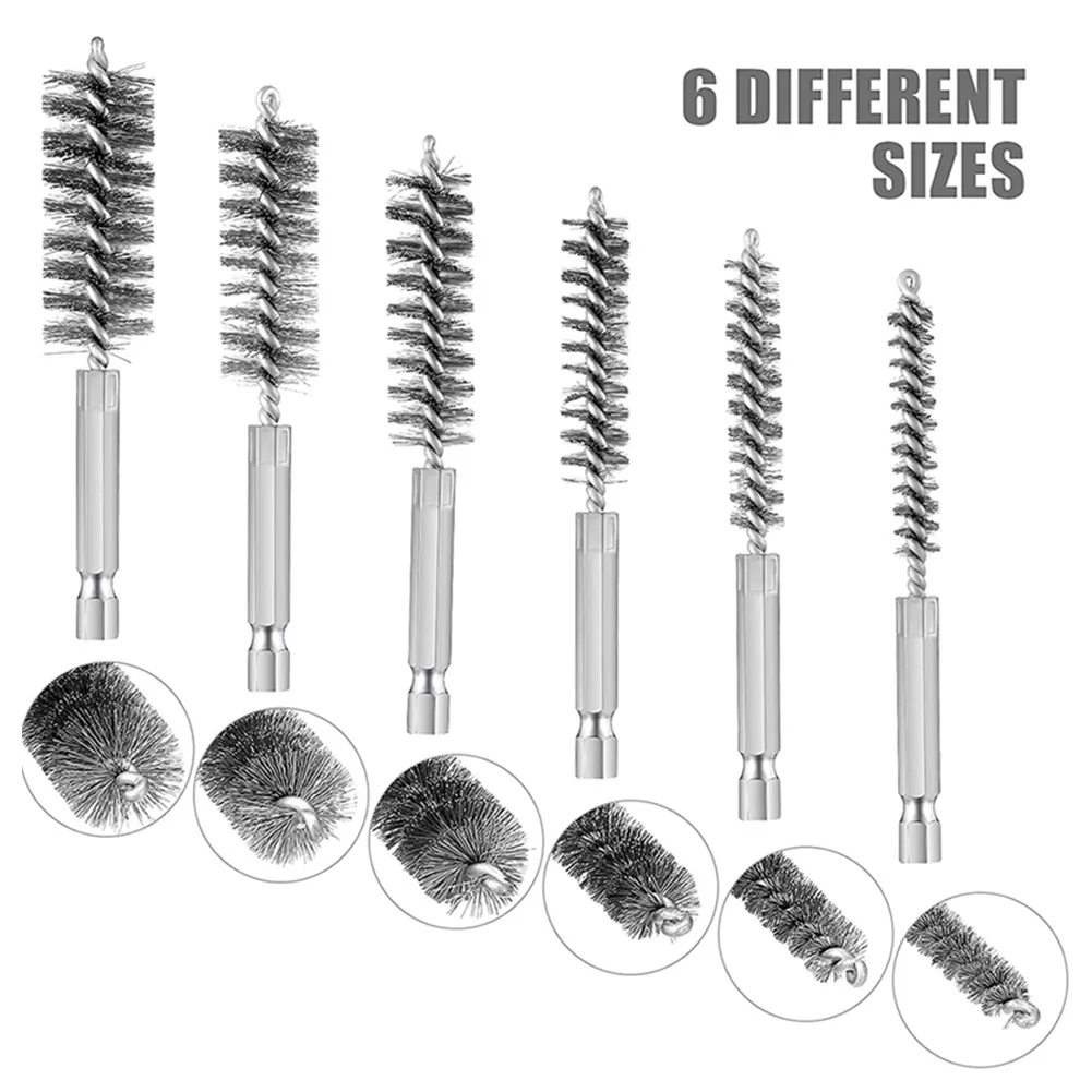 6Pcs Wire Brush For Power Drill Impact Driver Paint/Rust Remover Cleaning Polishing Tool For Machinery Automotive Washing Tool
6Pcs Wire Brush For Power Drill Impact Driver Paint/Rust Remover Cleaning Polishing Tool For Machinery Automotive Washing Tool
