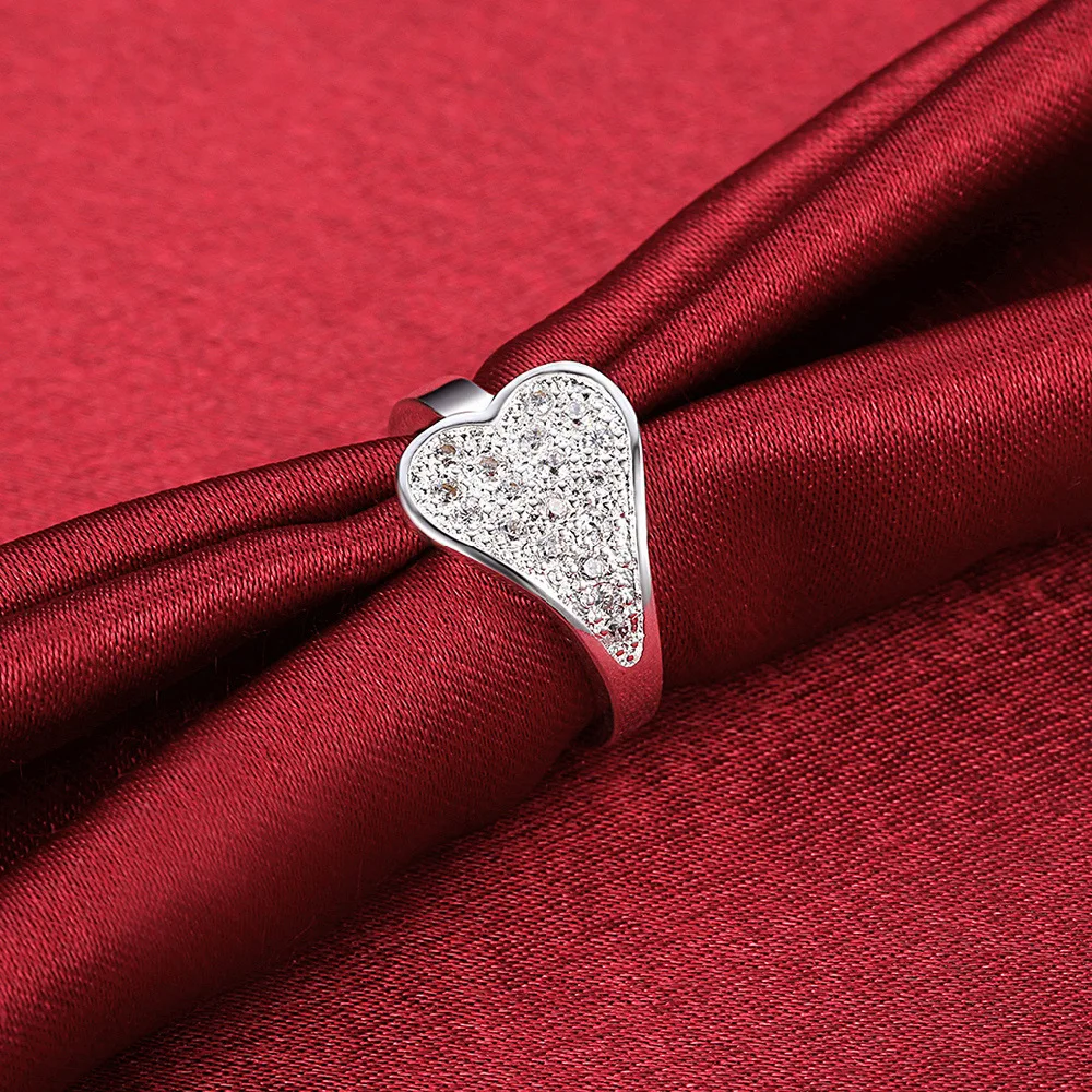 Personality Heart-shaped Silver Plated Ring Fashion Lady Luxury AAA Zircon Ring Elegant Women Eternal Rhinestone Wedding Jewelry
Personality Heart-shaped Silver Plated Ring Fashion Lady Luxury AAA Zircon Ring Elegant Women Eternal Rhinestone Wedding Jewelry