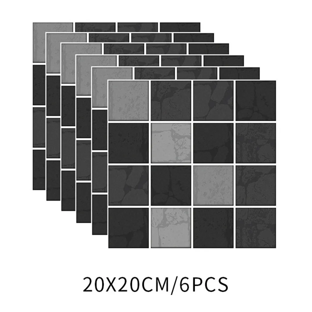6pcs Mosaic Tile Wall Stickers 20cm*20cm*6pcs For Kitchen Bathroom 20*20cm PVC Waterproof High Quality
6pcs Mosaic Tile Wall Stickers 20cm*20cm*6pcs For Kitchen Bathroom 20*20cm PVC Waterproof High Quality