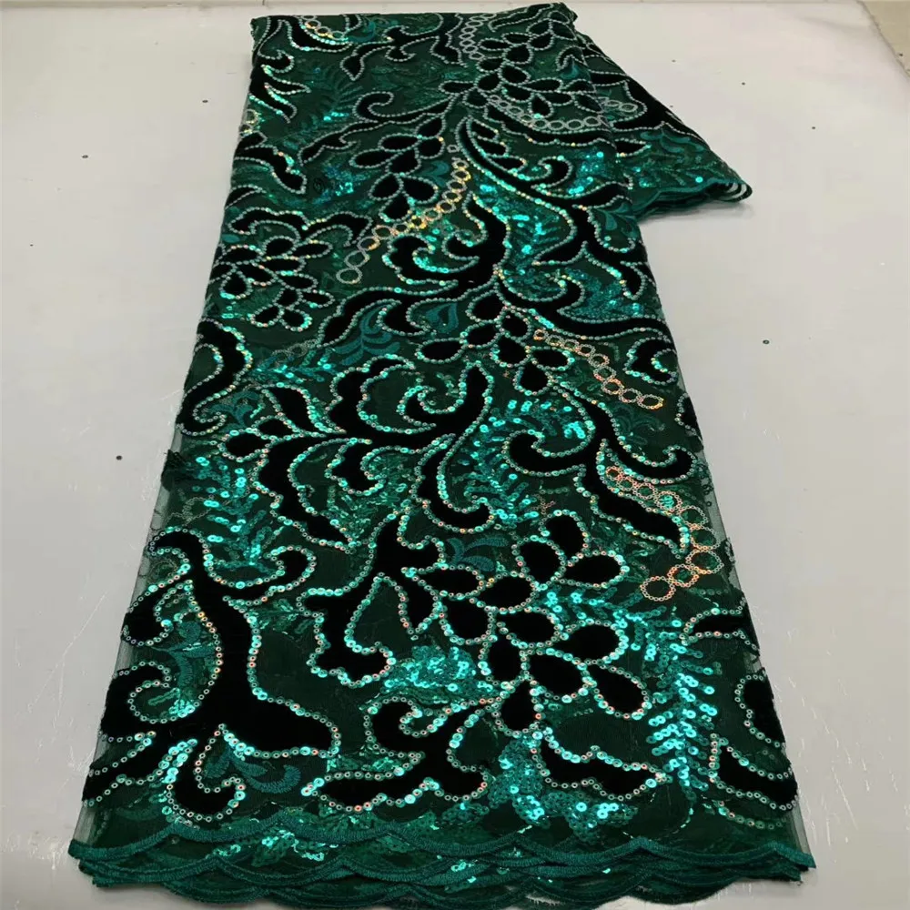 Madison Blue African Velvet Lace Fabric 2020 High Quality Net Sequins Lace Fabric Nigerian French Tulle Lace Fabrics For Dress 
Madison Blue African Velvet Lace Fabric 2020 High Quality Net Sequins Lace Fabric Nigerian French Tulle Lace Fabrics For Dress
