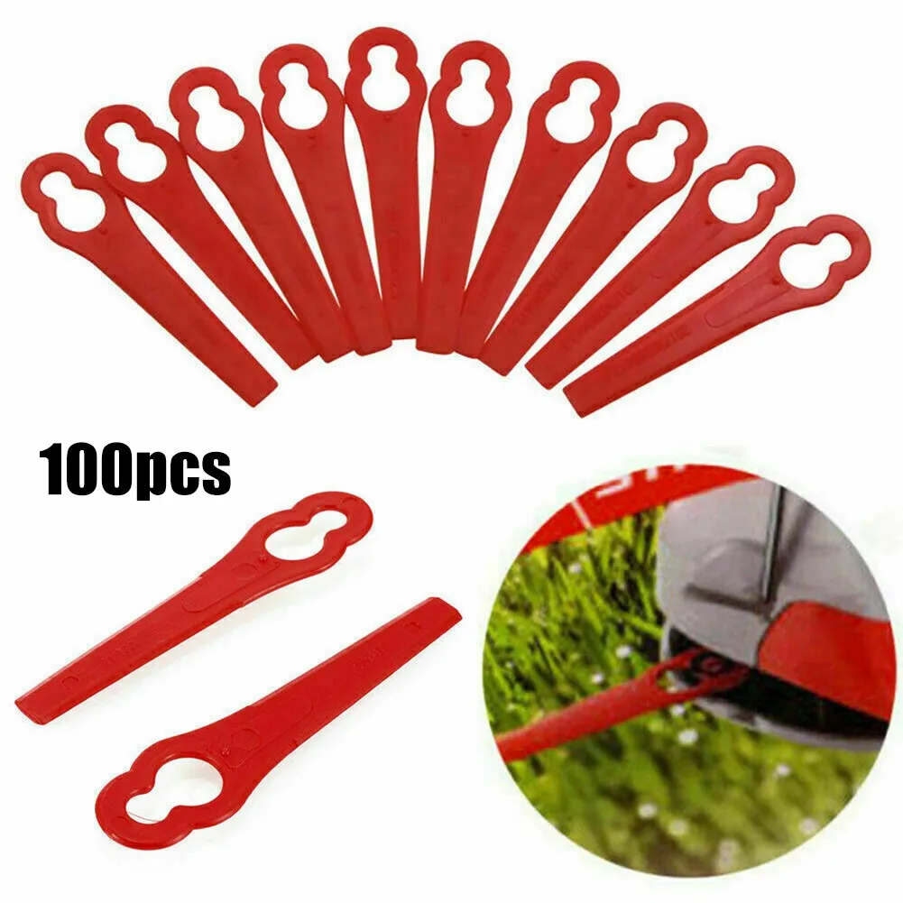 100pcs Mower Plastic Blade Set Cutter Replace For Cordless Grass Trimmer Strimmer Garden Lawn Tools Length 85mm
100pcs Mower Plastic Blade Set Cutter Replace For Cordless Grass Trimmer Strimmer Garden Lawn Tools Length 85mm