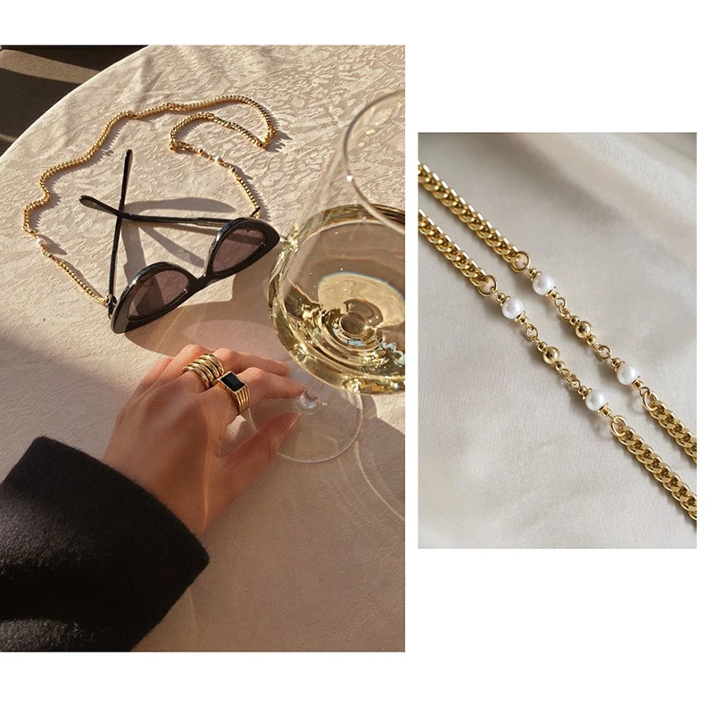 Eyeglass Pearls Chain Multifunctional 70CM Unisex Loss Proof Temperament Necklace Bracelet Eyeglass Earbuds Accessories Chain
Eyeglass Pearls Chain Multifunctional 70CM Unisex Loss Proof Temperament Necklace Bracelet Eyeglass Earbuds Accessories Chain