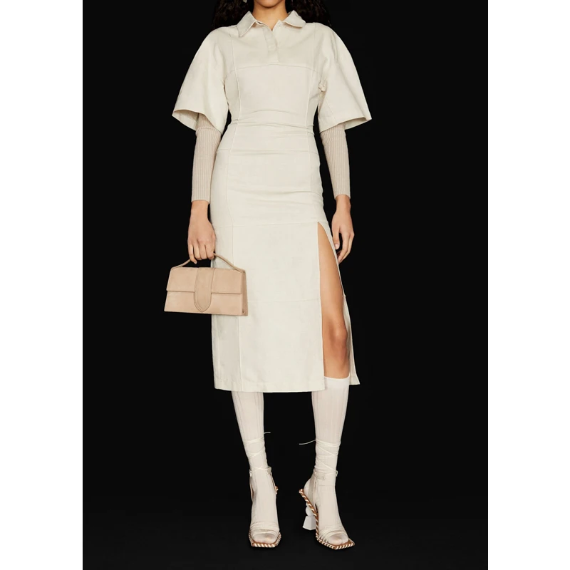 Autumn 10.10 Winter 2021 New Cotton Linen Sexy Hem Split Women Fashion Retro Casual Lapel Short Sleeve Midi Dress
Autumn 10.10 Winter 2021 New Cotton Linen Sexy Hem Split Women Fashion Retro Casual Lapel Short Sleeve Midi Dress