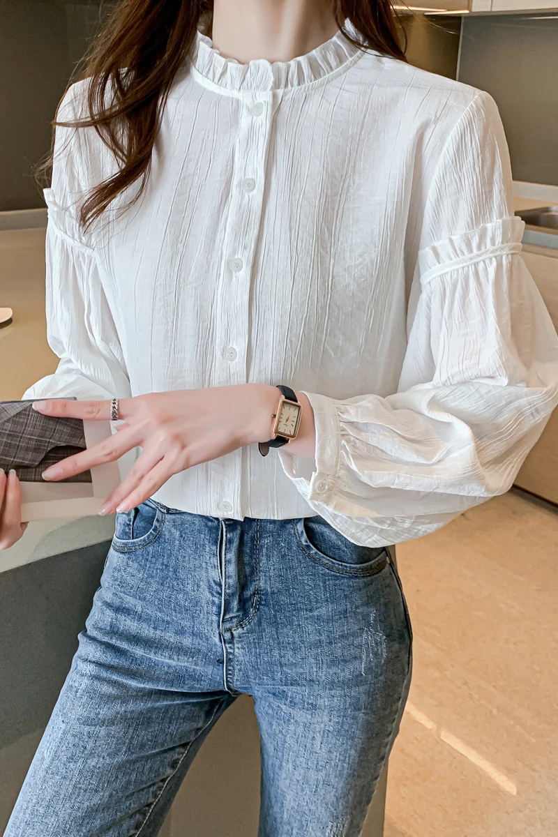 Houthion Chiffon Slim Women's Blouses New Casual Blouse Fashion Long Sleeve Top Solid Color Buttons Shirt Spring/autumn
Houthion Chiffon Slim Women's Blouses New Casual Blouse Fashion Long Sleeve Top Solid Color Buttons Shirt Spring/autumn