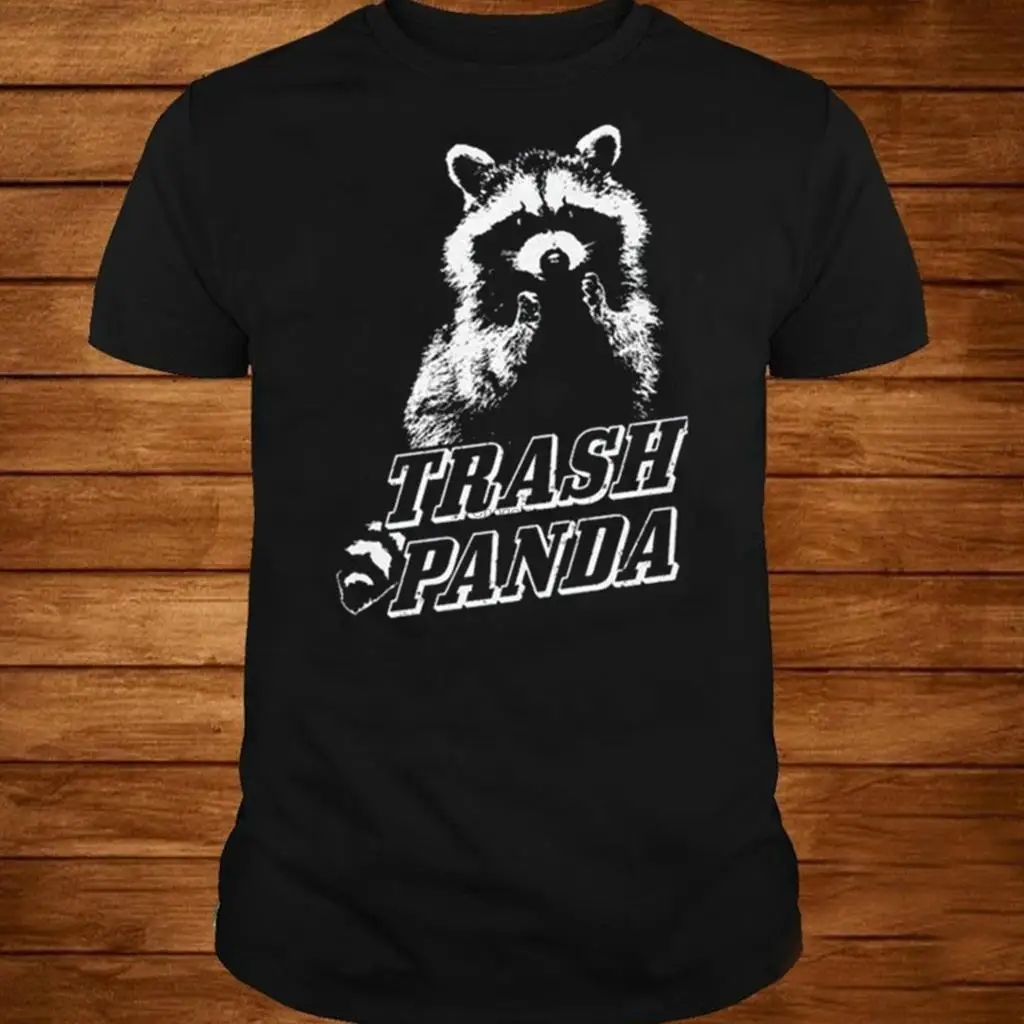 Хлопковая футболка для мужчин и женщин с изображением мусора панды енота|Мужские