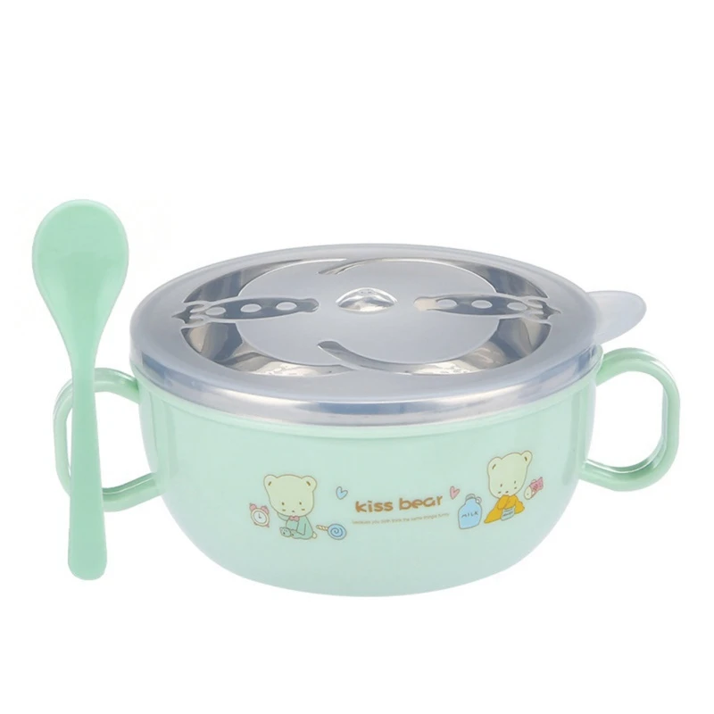 Baby Feeding Bowl+Spoon Set Non-slip Stainless Steel Insulation Children Tableware Cartoon Printed Kid Food Bowl Dishes Hot
Baby Feeding Bowl+Spoon Set Non-slip Stainless Steel Insulation Children Tableware Cartoon Printed Kid Food Bowl Dishes Hot
