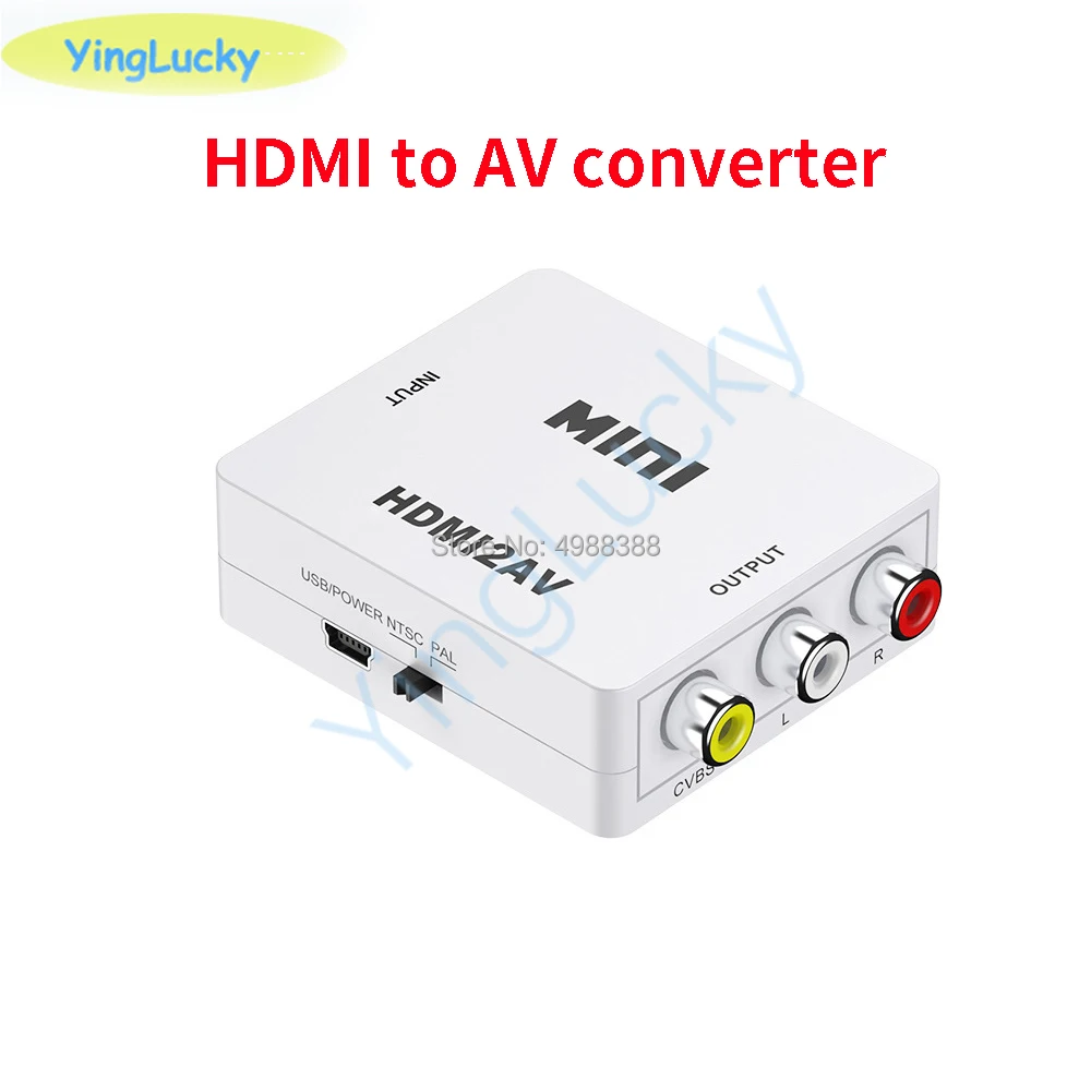 YingLcky HDMI в AV конвертер HDMI в RCA AV / CVSB L / R 1080P видео HDMI2AV конвертер поддерживает NTSC PAL выходной адаптер
YingLcky HDMI в AV конвертер HDMI в RCA AV / CVSB L / R 1080P видео HDMI2AV конвертер поддерживает NTSC PAL выходной адаптер