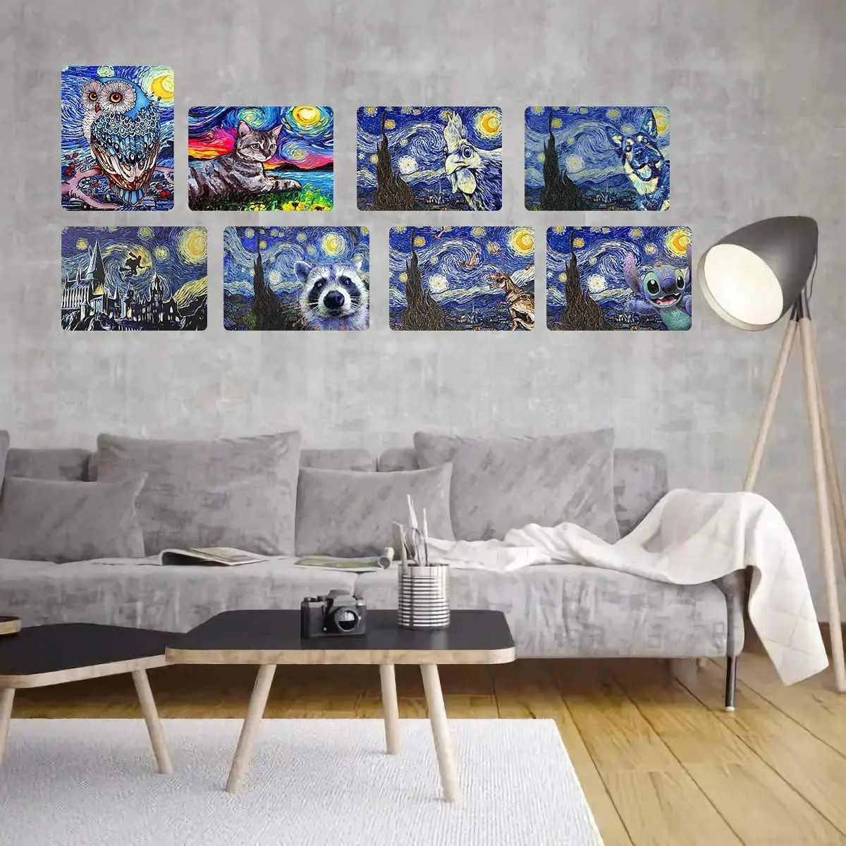 Super durable Metal Signs Starry Night with Dinosaurs Style Gogh tin Sign Vintage bar Kitchen Living Room Home Wall 8x12inch
Super durable Metal Signs Starry Night with Dinosaurs Style Gogh tin Sign Vintage bar Kitchen Living Room Home Wall 8x12inch