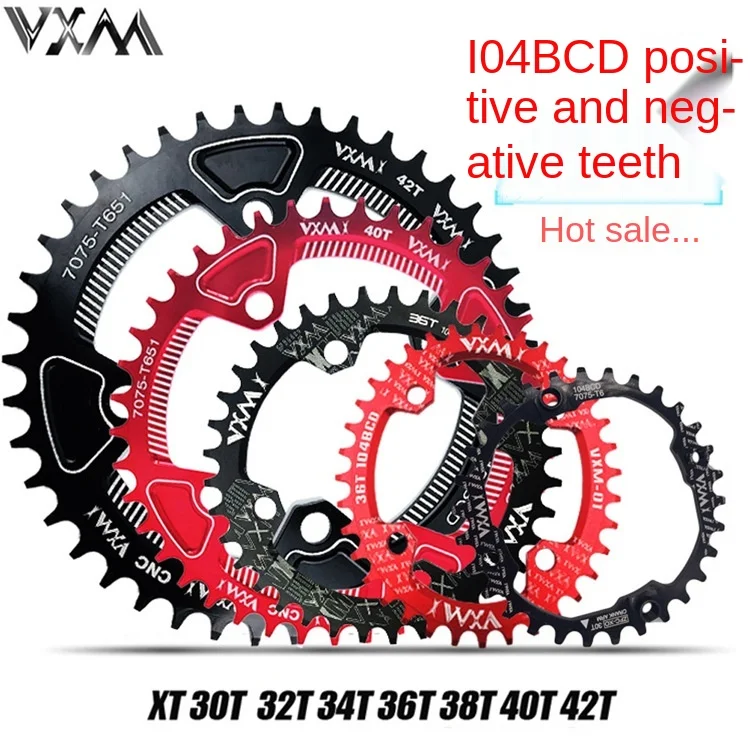 Vxm Bicycle 104bcd Oval Plate Mountain Bike 32T 34T 36T 38T Modified Positive and Negative Tooth Single Fluted Disc
Vxm Bicycle 104bcd Oval Plate Mountain Bike 32T 34T 36T 38T Modified Positive and Negative Tooth Single Fluted Disc