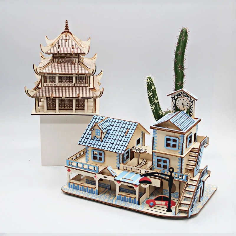 3D three-dimensional puzzle architectural model desktop decoration puzzle diy toys children's educational DIY puzzle toys
3D three-dimensional puzzle architectural model desktop decoration puzzle diy toys children's educational DIY puzzle toys