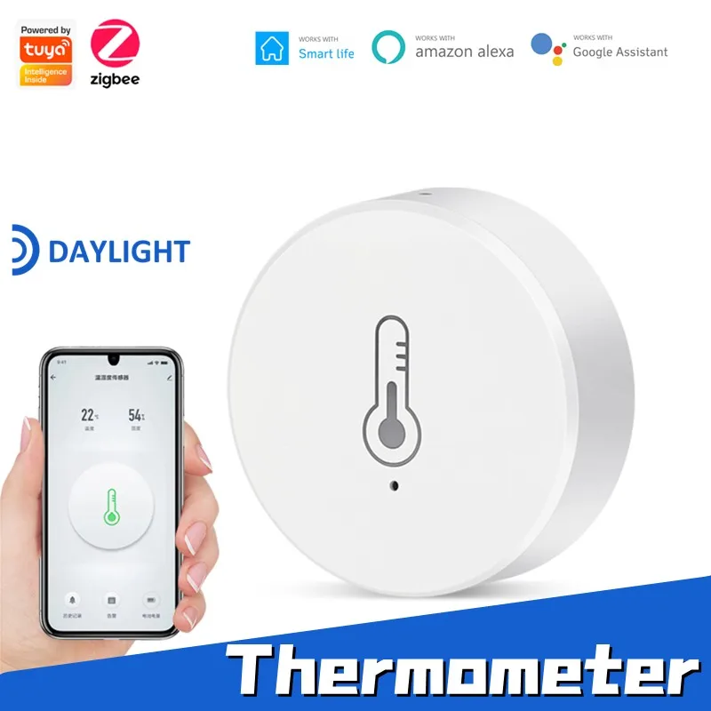 Датчик температуры и влажности Tuya ZigBee для умного дома, термометр работает с Zigbee Google Assistant и Tuya Zigbee Hub
Датчик температуры и влажности Tuya ZigBee для умного дома, термометр работает с Zigbee Google Assistant и Tuya Zigbee Hub