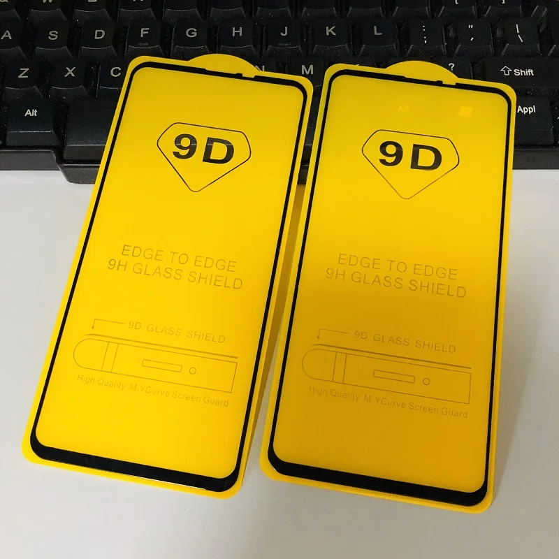 100 шт. защитная пленка 9D для экрана Xiaomi CC9 CC9E PocoPhone F1 Mi 10Lite 9 9SE 9T 9X 8 8SE 8Lite 5X 6X|Защитные