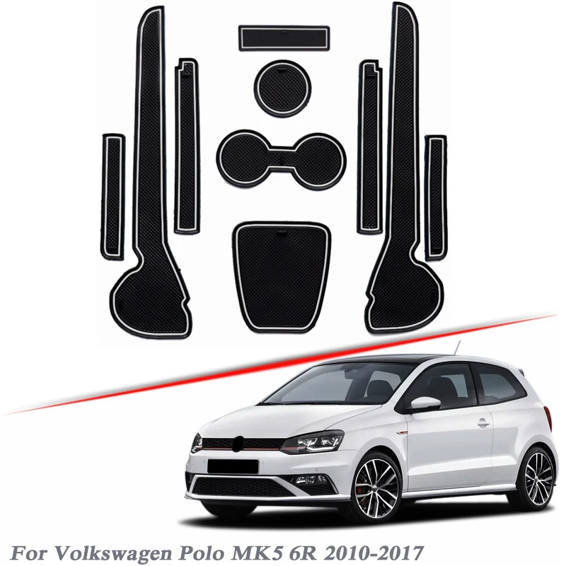 10pcs Car Styling For Volkswagen Polo MK5 6R 2010-2017 Latex Gate slot pad Interior Door Groove Mat Non-slip dust Mat Accessory
10pcs Car Styling For Volkswagen Polo MK5 6R 2010-2017 Latex Gate slot pad Interior Door Groove Mat Non-slip dust Mat Accessory