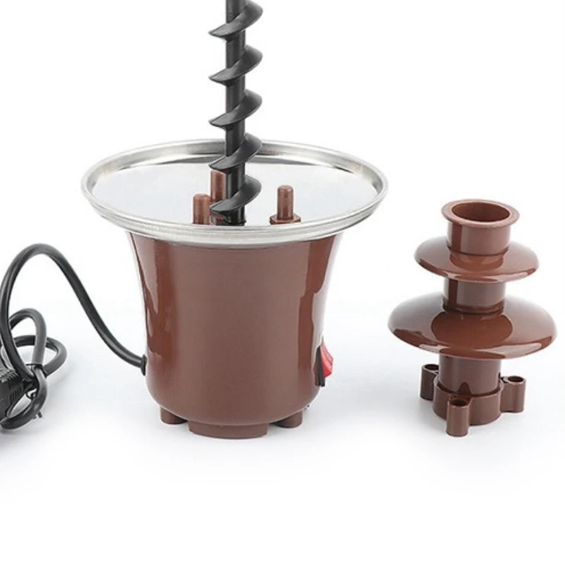 US Plug,Three Layer Creative Design Of Chocolate Fountain Chocolate Melting and Heating Hot Pot Machine
US Plug,Three Layer Creative Design Of Chocolate Fountain Chocolate Melting and Heating Hot Pot Machine
