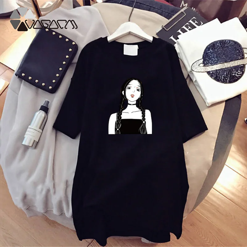 Women Summer T-Shirt Dress Harajuku Cartoon Girl Print Short Sleeve Dresses Casual Loose Female Oversize Mini Party Club Vestido
Women Summer T-Shirt Dress Harajuku Cartoon Girl Print Short Sleeve Dresses Casual Loose Female Oversize Mini Party Club Vestido