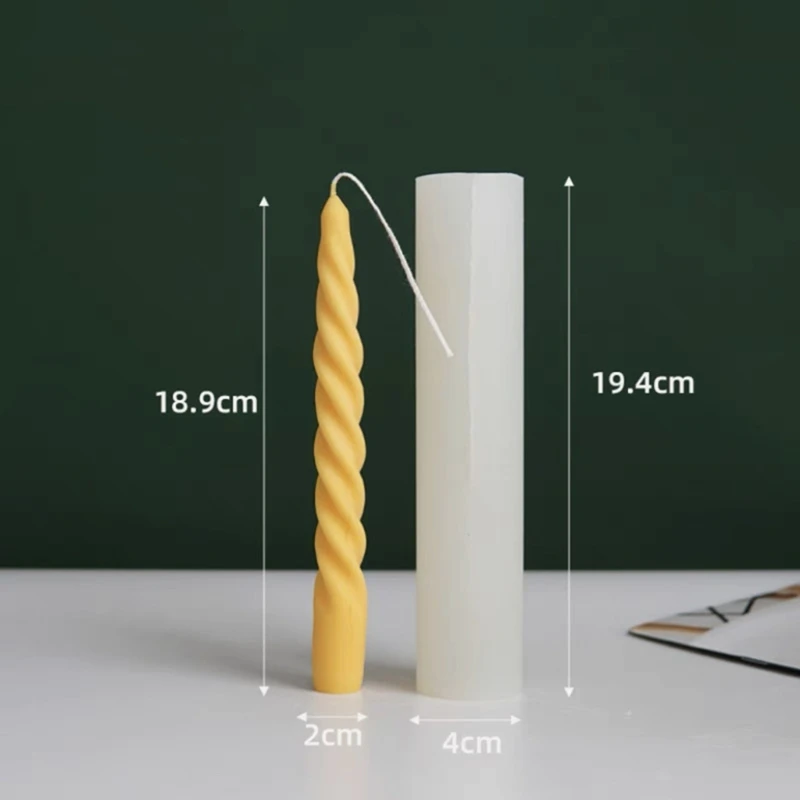 3D Twist Rod Shape Silicone Mold for Plaster Candle Making Baking Chocolate Cake Dessert Pastry Mousse Mould DIY Tools
3D Twist Rod Shape Silicone Mold for Plaster Candle Making Baking Chocolate Cake Dessert Pastry Mousse Mould DIY Tools