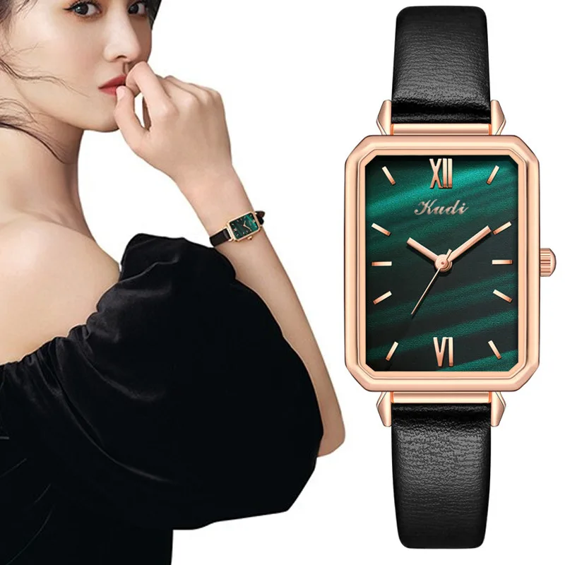 Top Brand Luxury Women Watches Fashion Square Ladies Quartz Watch Bracelet Set Green Dial Simple Rose Gold Leather Women Watches
Top Brand Luxury Women Watches Fashion Square Ladies Quartz Watch Bracelet Set Green Dial Simple Rose Gold Leather Women Watches