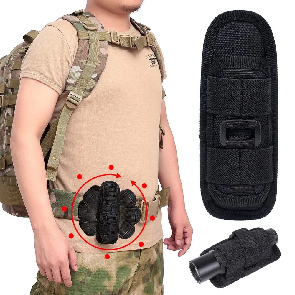 Outdoor Camping 360 Degree Rotatable Flashlight Pouch Holster Waist Bag For Belt Hunting Torch Cover Case Survival Tool Kits
Outdoor Camping 360 Degree Rotatable Flashlight Pouch Holster Waist Bag For Belt Hunting Torch Cover Case Survival Tool Kits