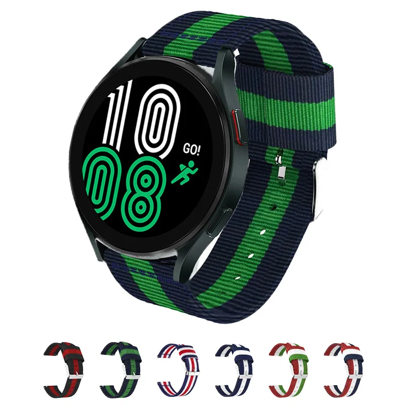 Sport Strap 20mm 22mm Watchband for Samsung Galaxy Watch 4 Bands 44mm 40mm Nylon Wriststrap Bracelet for Galaxy Watch4 Classic
Sport Strap 20mm 22mm Watchband for Samsung Galaxy Watch 4 Bands 44mm 40mm Nylon Wriststrap Bracelet for Galaxy Watch4 Classic