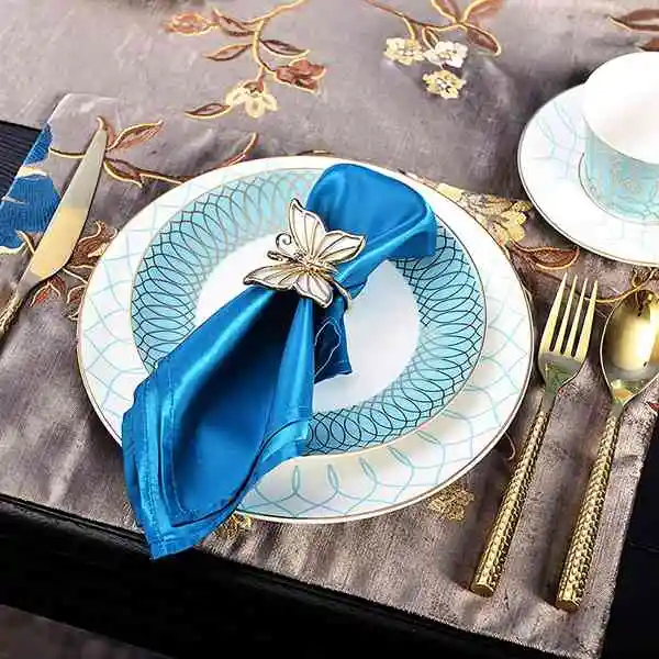 Butterfly Napkin Rings Set of 10 for Family Gathering, Dinner, Wedding Decoration, Christmas, Table Decoration