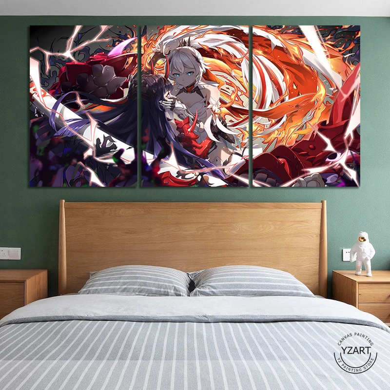 5/3 Piece Unframed Anime Girls Honkai Impact Anime Poster for Room Decor Wall Art Anime Decor Canvas Painting Gift
5/3 Piece Unframed Anime Girls Honkai Impact Anime Poster for Room Decor Wall Art Anime Decor Canvas Painting Gift