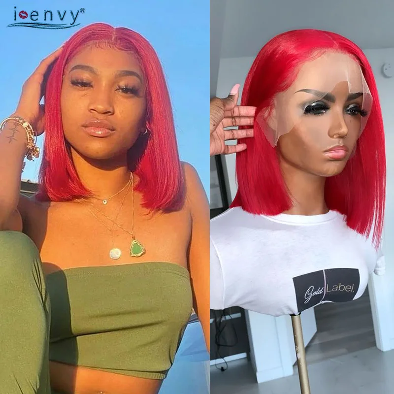 Red Short Bob Wigs Straight For Women 13X4 Lace Frontal Human Hair Wigs Pre Plucked Peruvian Colored 99j Burgundy Lace Wigs Remy
Red Short Bob Wigs Straight For Women 13X4 Lace Frontal Human Hair Wigs Pre Plucked Peruvian Colored 99j Burgundy Lace Wigs Remy
