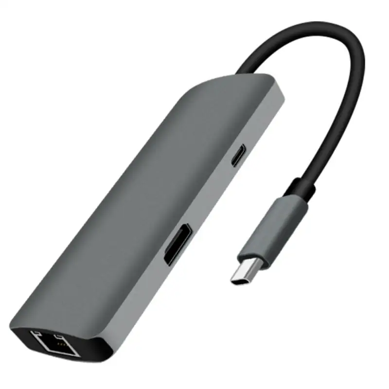 New 7 In 1 Type-c Docking Station RJ45 Gigabit Ethernet Port Usb 3.0 Card Reader SD/TF Docking Station USB C For IPad Macbook
New 7 In 1 Type-c Docking Station RJ45 Gigabit Ethernet Port Usb 3.0 Card Reader SD/TF Docking Station USB C For IPad Macbook
