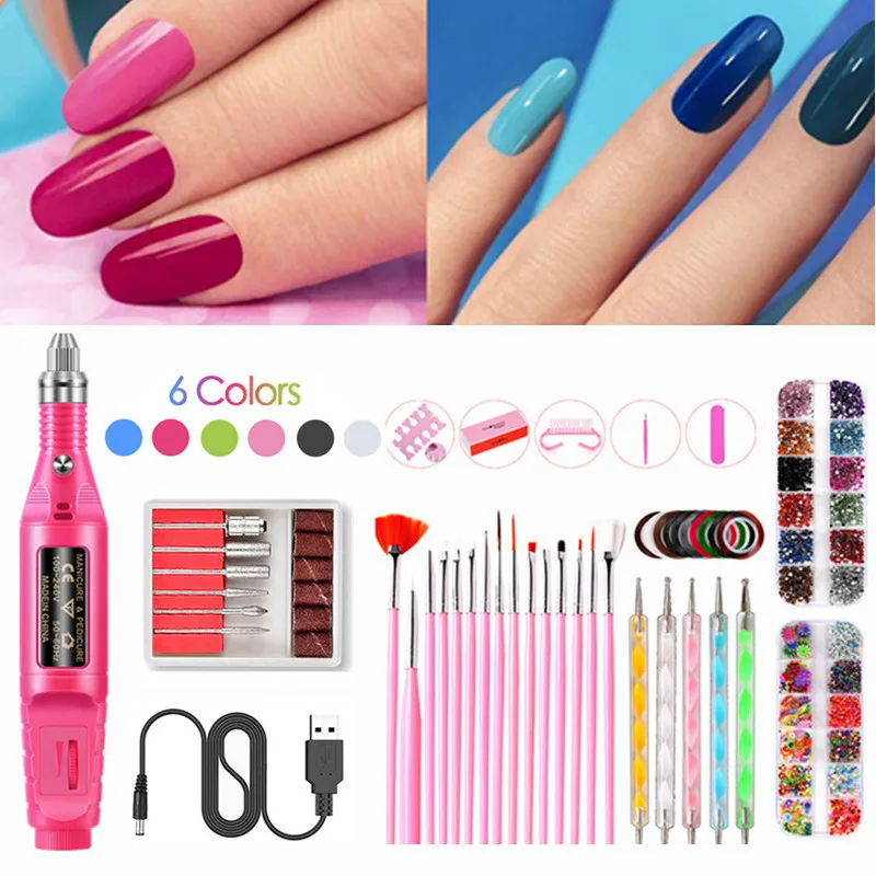 DIY Portable Manicure Tools Set Pedicure Gel Remove Polishing Nail Drill File Nail Polishing Drill Set
DIY Portable Manicure Tools Set Pedicure Gel Remove Polishing Nail Drill File Nail Polishing Drill Set