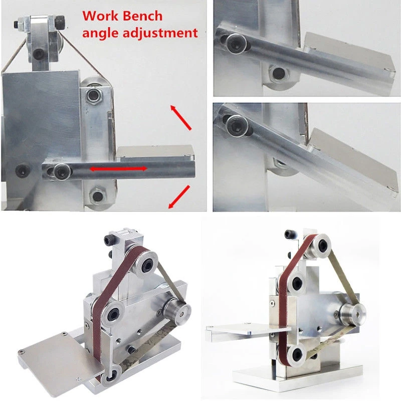 Eu Plug Diy Mini Belt Sander Bench Mount Grinder Polishing Grinding Machine Buffer Electric Angle 175x110x140Mm | Инструменты