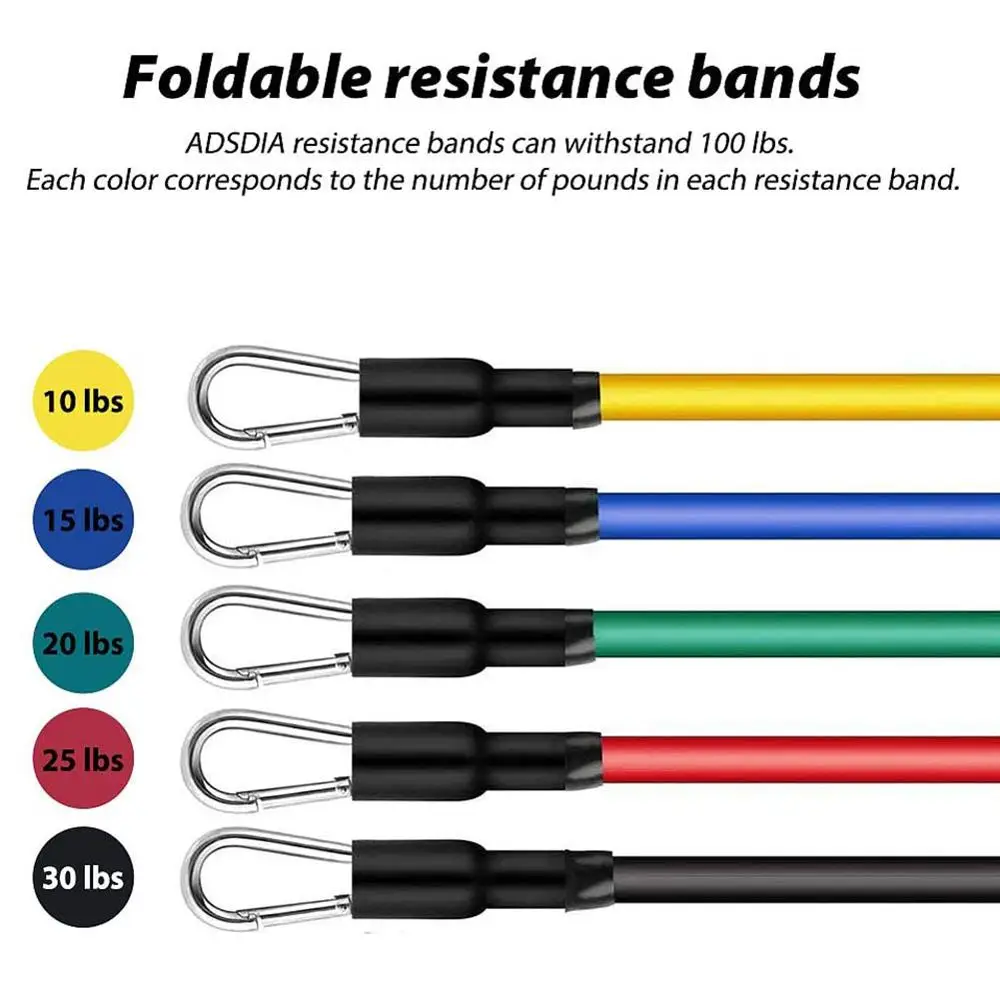 11PCS resistance band set fitness equipment band set training resistance band muscle pull rope exercise home fitness rubber band
11PCS resistance band set fitness equipment band set training resistance band muscle pull rope exercise home fitness rubber band