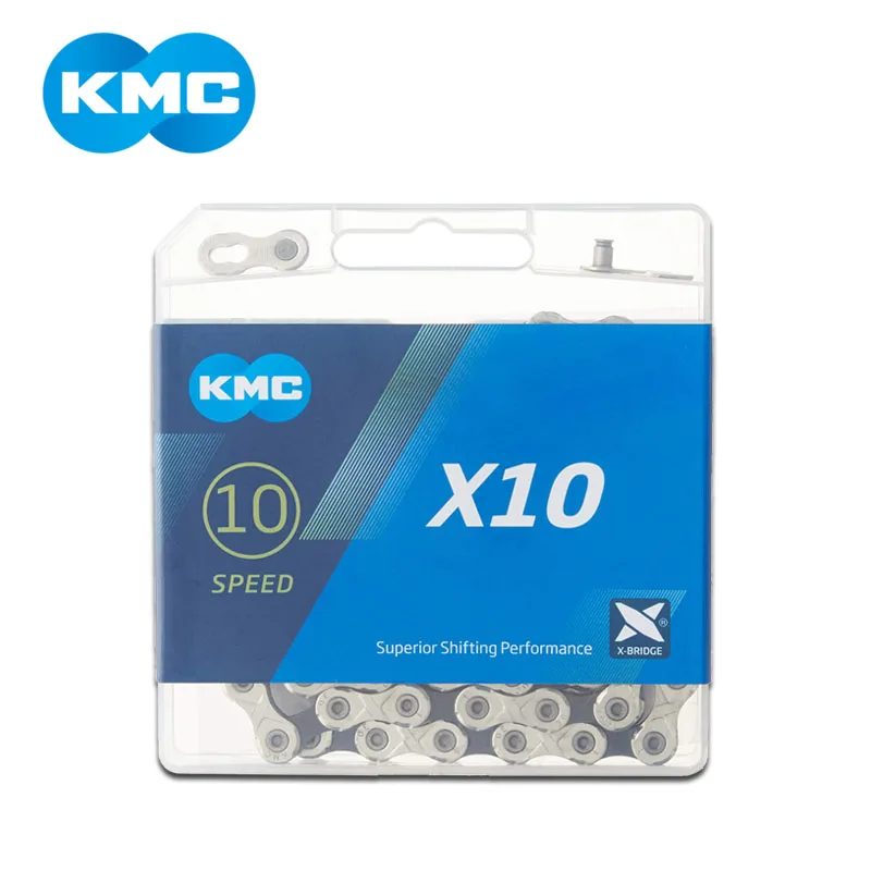 Цепь для горного велосипеда KMC X10, оригинальная цепь для горного велосипеда, скорость 10, 20, 30, 116L, X10
Цепь для горного велосипеда KMC X10, оригинальная цепь для горного велосипеда, скорость 10, 20, 30, 116L, X10