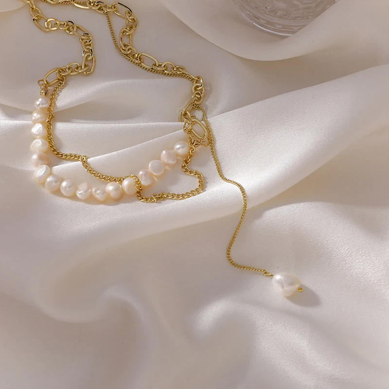 French Fashion Pearl Necklace Sweet Niche Design Double Layer Retro Chain Tassel Clavicle Pendant Necklace Lady Trend Girl Gift
French Fashion Pearl Necklace Sweet Niche Design Double Layer Retro Chain Tassel Clavicle Pendant Necklace Lady Trend Girl Gift