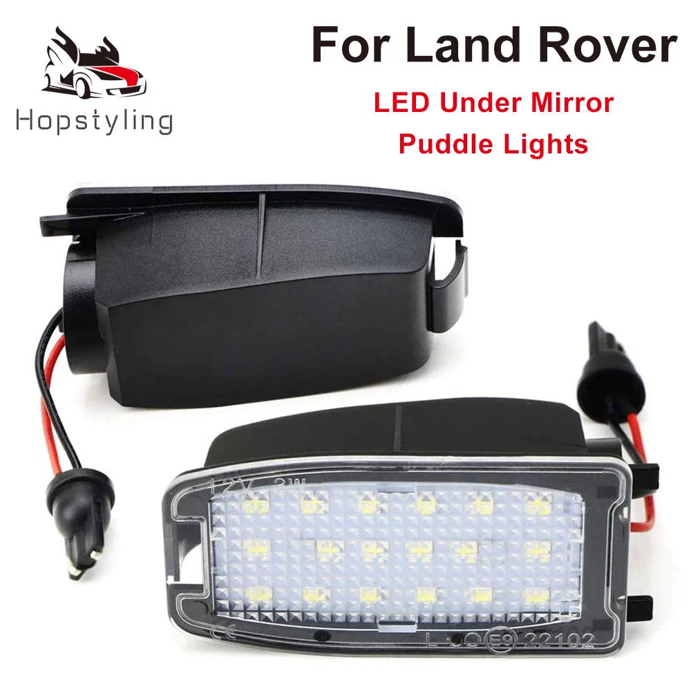 

2Pcs LED Side Mirror Puddle Lights Lamp CTZ500010 for Land Rover Range Rover Sport L322 Discovery Freelander 2 LR2 LR3 LR4