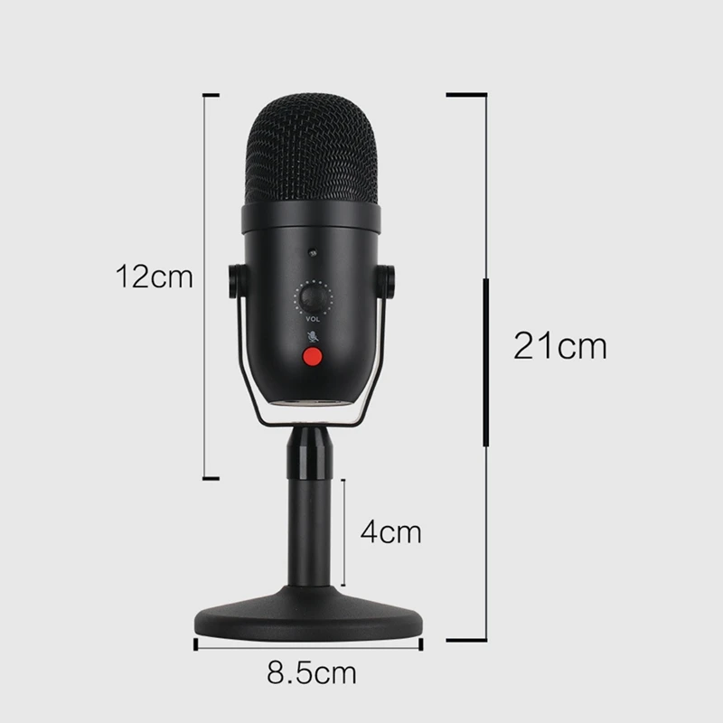 USB Microphone Professional Condenser Microphones for PC Computer Laptop Recording Studio Singing Gaming Streaming
USB Microphone Professional Condenser Microphones for PC Computer Laptop Recording Studio Singing Gaming Streaming