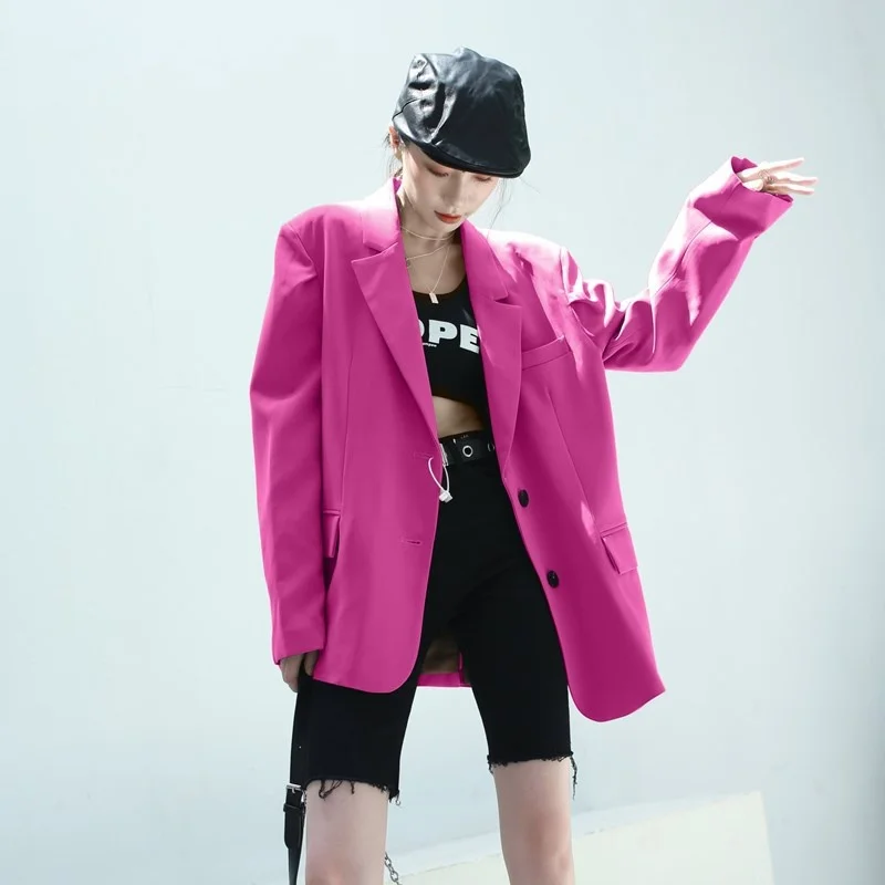 Bright fluorescent green Blazer coat women's spring and autumn shoulder pad net red fried Street mid long green small suit
Bright fluorescent green Blazer coat women's spring and autumn shoulder pad net red fried Street mid long green small suit
