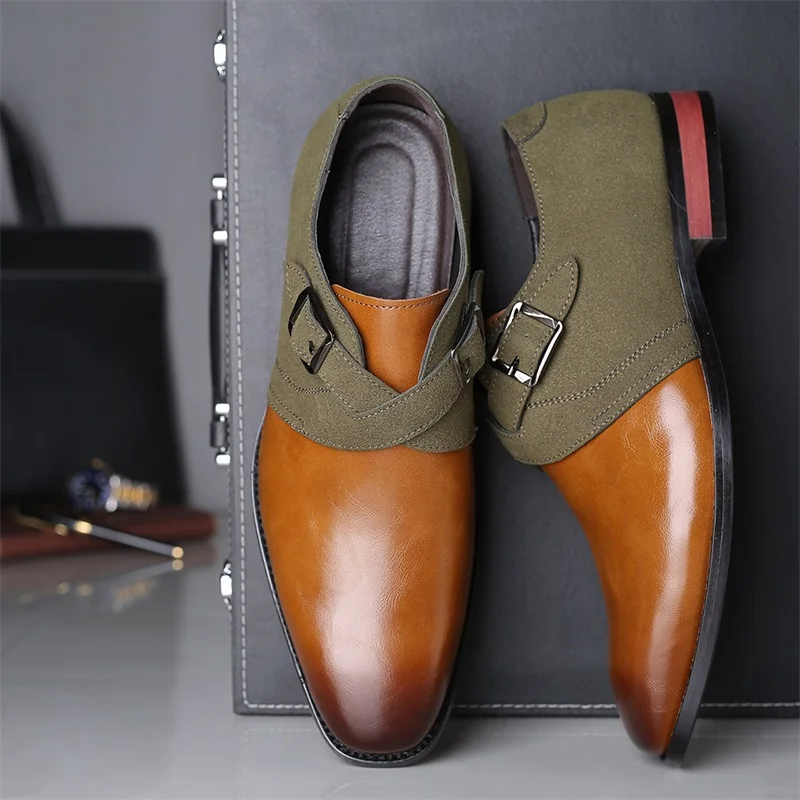 Fashion Men's Genuine Leather Dress Shoes Spring Autumn Breathable Business Working Casual Derbi Shoes Four Seasons Formal Shoes
Fashion Men's Genuine Leather Dress Shoes Spring Autumn Breathable Business Working Casual Derbi Shoes Four Seasons Formal Shoes