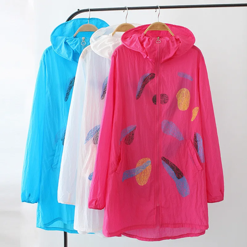 2020 Fashion summer women hooded sun protection clothing print thin shirt coat plus size Anti-UV zipper lady Blouse tops 3346
2020 Fashion summer women hooded sun protection clothing print thin shirt coat plus size Anti-UV zipper lady Blouse tops 3346