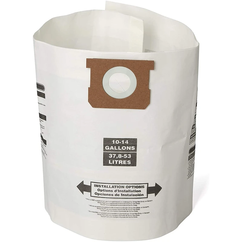 Vacuum Bags General Purpose Wet Dry Vac Dust Collection Bags for Shop Vac Shop Vacuums, 3 Pack
Vacuum Bags General Purpose Wet Dry Vac Dust Collection Bags for Shop Vac Shop Vacuums, 3 Pack