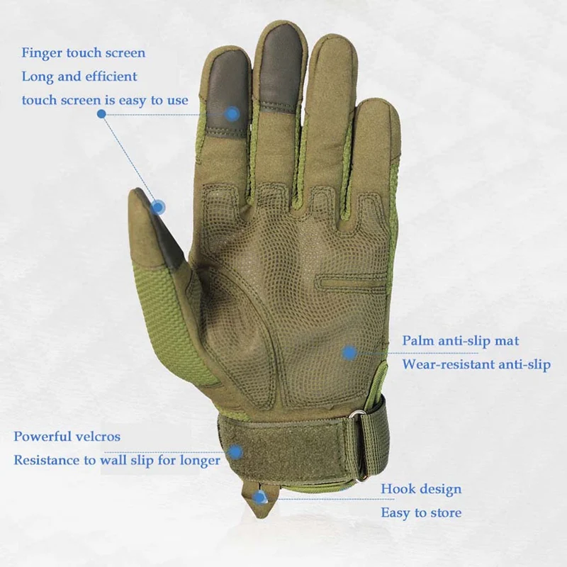 2020 New Touch Screen Tactical Gloves Army Climbing Shooting Full Finger Gloves Military Combat Outdoor
2020 New Touch Screen Tactical Gloves Army Climbing Shooting Full Finger Gloves Military Combat Outdoor