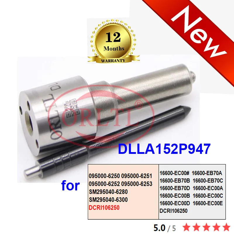 

ORLTL 6790 6791 Injector Nozzle DLLA155P964 093400-9640 0934009640 DLLA 155P 964 For 095000-6790 095000-6791 D28-001-801+C