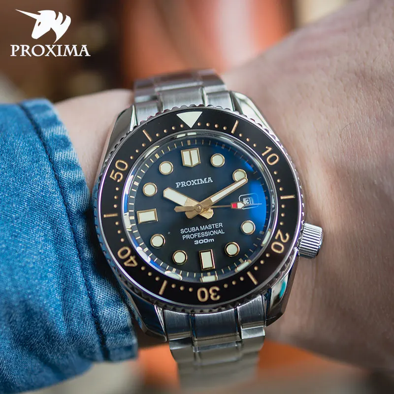 Профессиональные часы для дайвинга Proxima SBDX001, водонепроницаемость 300 м, NH35, Сапфировая Керамическая рамка, автоматические механические мужс...
Профессиональные часы для дайвинга Proxima SBDX001, водонепроницаемость 300 м, NH35, Сапфировая Керамическая рамка, автоматические механические мужс...