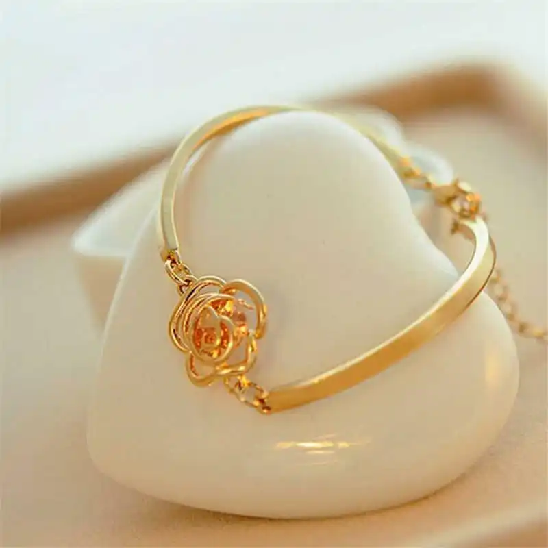 Elegant Women's Crystal Camellia Bangle Jewelry Cuff Bracelet Gold Rose Flower women gold color bracelet bangle luxury jewelry
Elegant Women's Crystal Camellia Bangle Jewelry Cuff Bracelet Gold Rose Flower women gold color bracelet bangle luxury jewelry