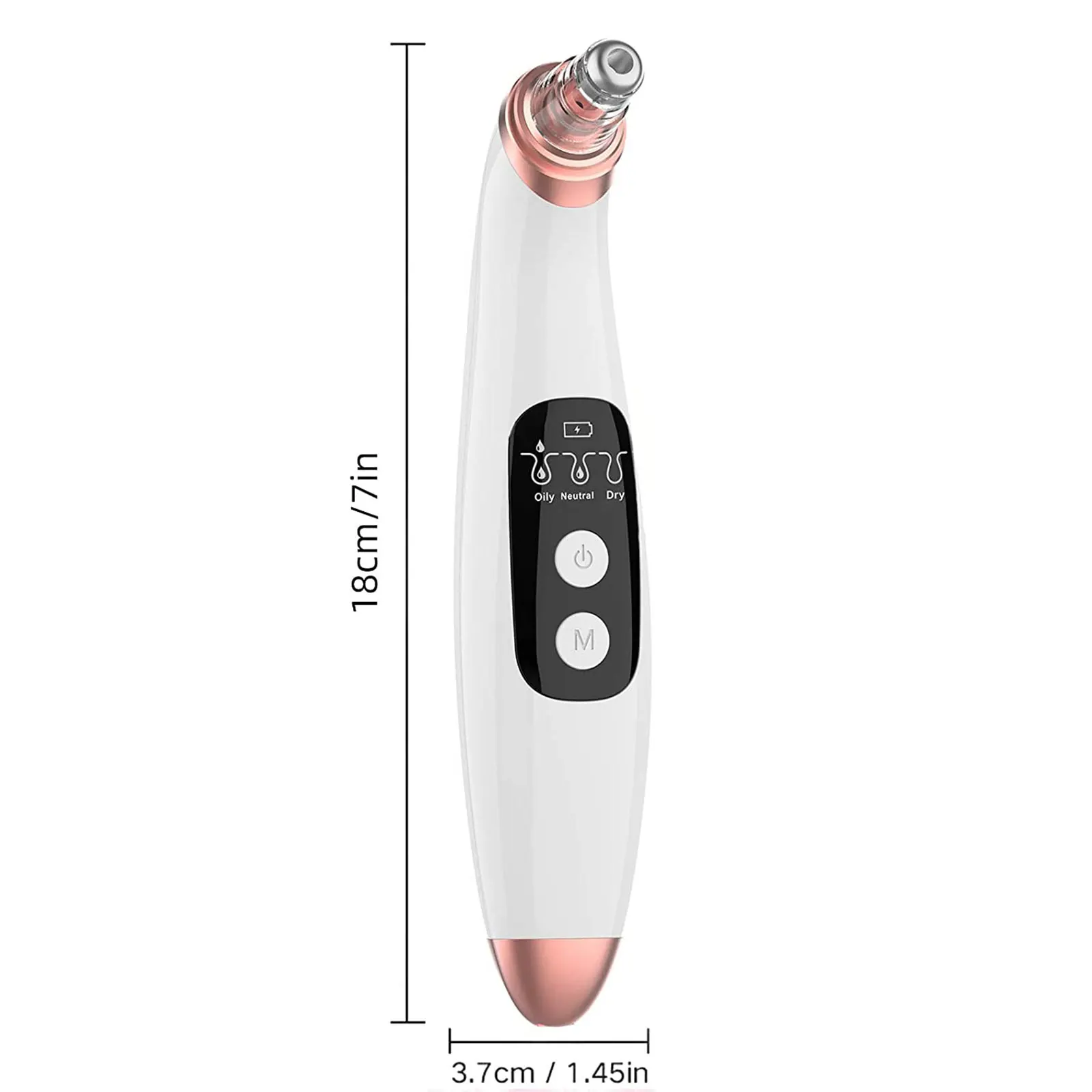 Blackhead Remover Pore Cleaner - Face Electric Comedone Extractor Kit for Whitehead Acne Blemish Removal Tool USB Rechargeable
Blackhead Remover Pore Cleaner - Face Electric Comedone Extractor Kit for Whitehead Acne Blemish Removal Tool USB Rechargeable