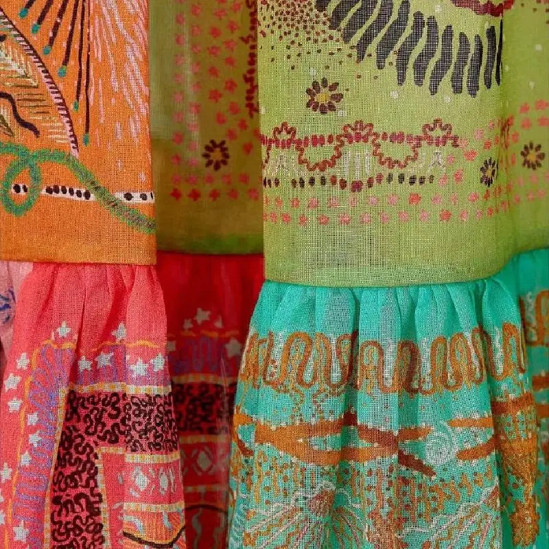 Big-name summer women's cotton and linen 3D printing blouse shirt + pleated skirt 2020New women's fashion high waist skirt suit 
Big-name summer women's cotton and linen 3D printing blouse shirt + pleated skirt 2020New women's fashion high waist skirt suit