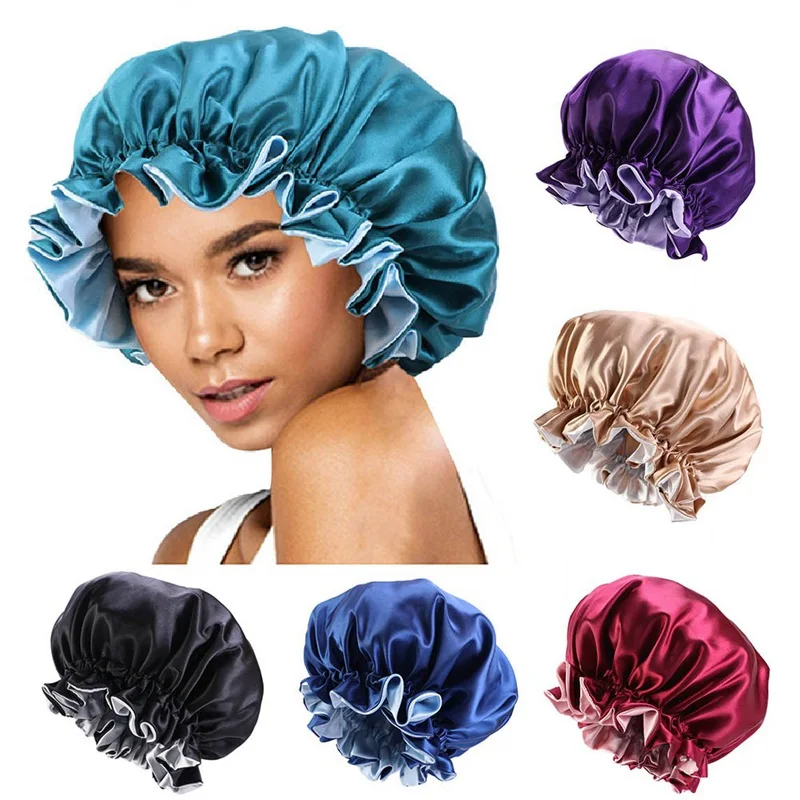 Women Elastic Satin Lace Solid Color Night Sleep Hat Chemotherapy Hair Care Cap Hair Styling Care Hair Care Bonnet Nightcap
Women Elastic Satin Lace Solid Color Night Sleep Hat Chemotherapy Hair Care Cap Hair Styling Care Hair Care Bonnet Nightcap
