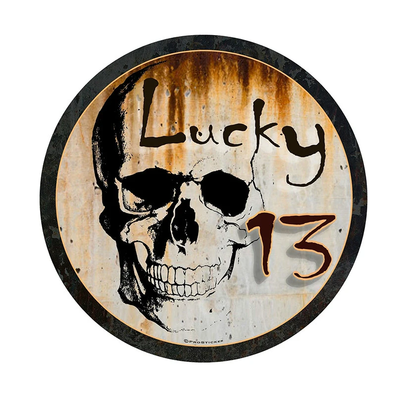 Hot Personality for Lucky 13 Skull Skeleton Rat Rod Gasser Rusty Drift JDM Racing Motorcycle Helmet Decal Car Sticker Waterproof
Hot Personality for Lucky 13 Skull Skeleton Rat Rod Gasser Rusty Drift JDM Racing Motorcycle Helmet Decal Car Sticker Waterproof