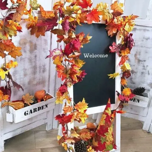 Artificial Plants Clothmaple Leaf Rattan Autumn Leaves Artificial Foliage Maple Leaf Garland for Home Wedding Christmas Decor
Artificial Plants Clothmaple Leaf Rattan Autumn Leaves Artificial Foliage Maple Leaf Garland for Home Wedding Christmas Decor