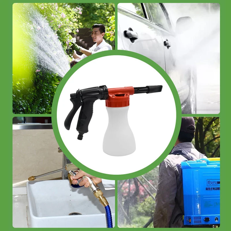 Car Snow Foam Bottle Sprayer Garden Hose Window Soap Cleaning Washing Sprayer L5
Car Snow Foam Bottle Sprayer Garden Hose Window Soap Cleaning Washing Sprayer L5